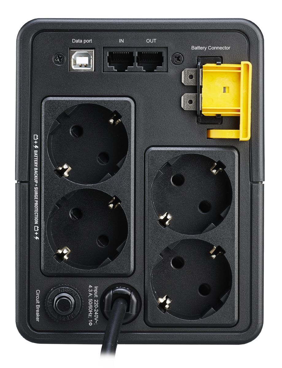 APC BX950MI-GR gruppo di continuità (UPS) A linea interattiva 0,95 kVA 520 W 4 presa(e) AC [BX950MI-GR]