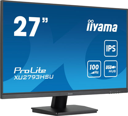 iiyama ProLite XU2793HSU-B6 Monitor PC 68,6 cm (27") 1920 x 1080 Pixel Full HD LED Nero [XU2793HSU-B6]