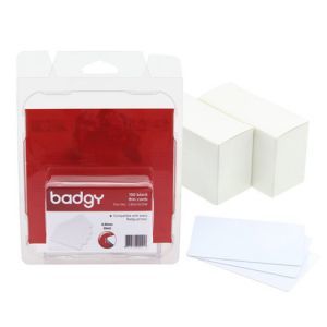 100 CARTE PVC FINE (20MIL - 0,50 MM) PER BADGY [CBGC0020W] - ITPartners