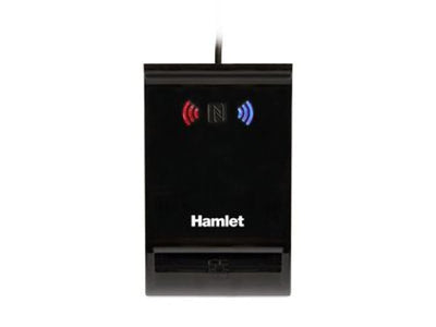 Hamlet HUSCR-NFC Lettore 2 in 1 combinato NFC per Carta identità Elettronica CIE 3.0 e Lettore Smart Card [HUSCR-NFC]