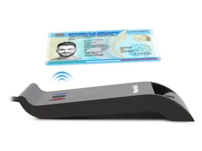 Hamlet HUSCR-NFC Lettore 2 in 1 combinato NFC per Carta identità Elettronica CIE 3.0 e Lettore Smart Card [HUSCR-NFC]