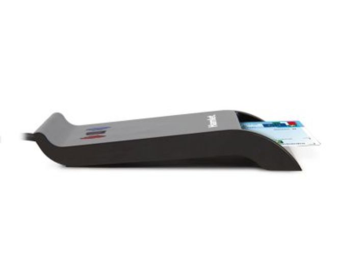 Hamlet HUSCR-NFC Lettore 2 in 1 combinato NFC per Carta identità Elettronica CIE 3.0 e Lettore Smart Card [HUSCR-NFC]
