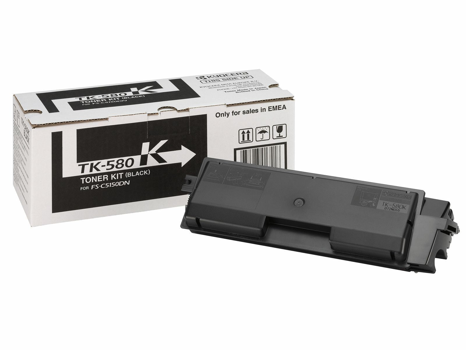 KYOCERA TK-580K cartuccia toner 1 pz Originale Nero [1T02KT0NL0]