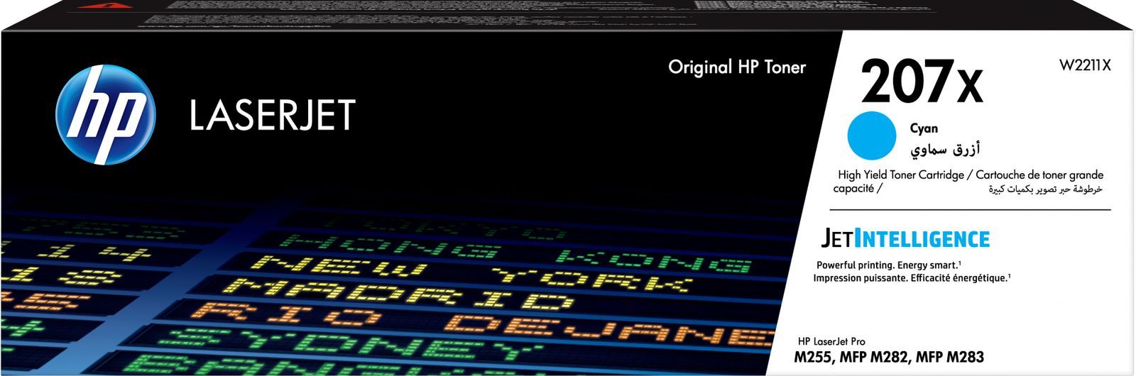 HP Cartuccia toner ciano originale LaserJet 207X ad alta capacità [W2211X]
