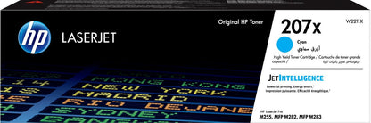 HP Cartuccia toner ciano originale LaserJet 207X ad alta capacità [W2211X]