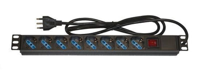 LINK Multipresa Da Rack 19" 8 Prese Universali Con Interruttore Spina Italiana 16A [LK10051]