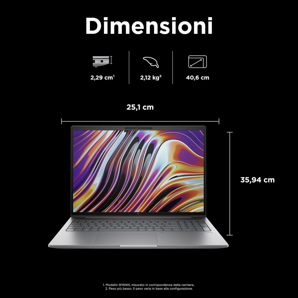 HP ZBook Power G11 Intel Core Ultra 7 155H Workstation mobile 40,6 cm (16") WUXGA 32 GB DDR5-SDRAM 1 TB SSD NVIDIA RTX A1000 Wi-Fi 6E (802.11ax) Windows 11 Pro Grigio [98N74ET#ABZ]