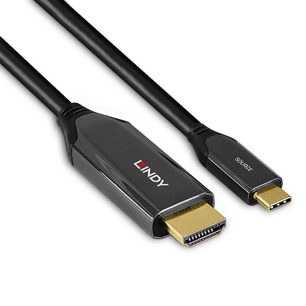 Lindy 43369 cavo e adattatore video 3 m USB tipo-C HDMI tipo A (Standard) Nero [LINDY43369]