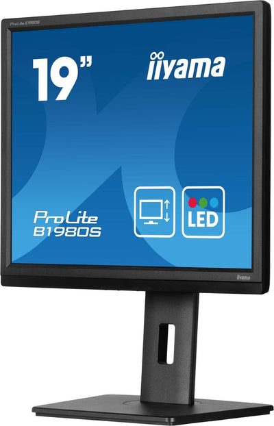 iiyama ProLite B1980S-B1 Monitor PC 48,3 cm (19") 1280 x 1024 Pixel VGA LED Nero [B1980S-B1]