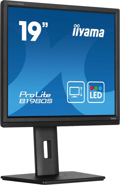 iiyama ProLite B1980S-B1 Monitor PC 48,3 cm (19") 1280 x 1024 Pixel VGA LED Nero [B1980S-B1]