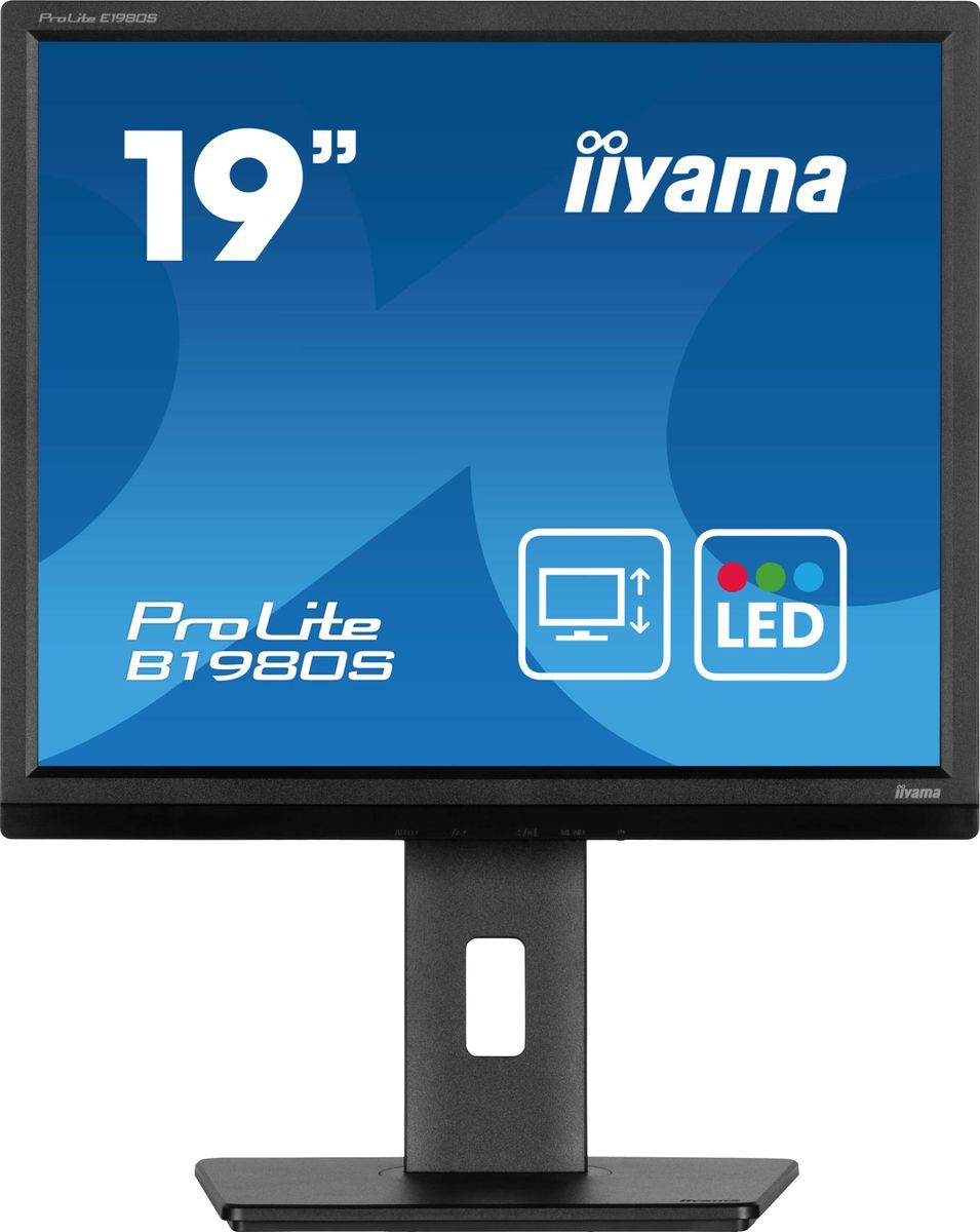 iiyama ProLite B1980S-B1 Monitor PC 48,3 cm (19") 1280 x 1024 Pixel VGA LED Nero [B1980S-B1]
