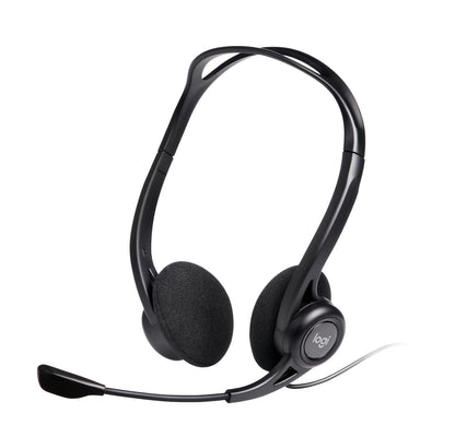 Logitech 960 USB Computer Headset Auricolare Cablato A Padiglione Musica e Chiamate Nero [981-000100]