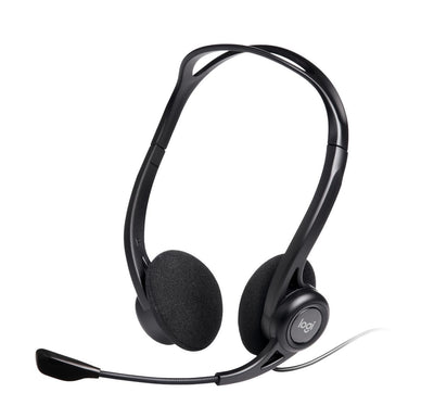 Logitech 960 USB Auricolare Cablato A Padiglione Musica e Chiamate USB tipo A Nero [981-000100]