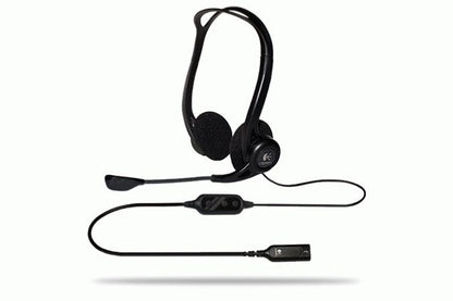 Logitech 960 USB Computer Headset Auricolare Cablato A Padiglione Musica e Chiamate Nero [981-000100]