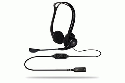 Logitech 960 USB Auricolare Cablato A Padiglione Musica e Chiamate USB tipo A Nero [981-000100]