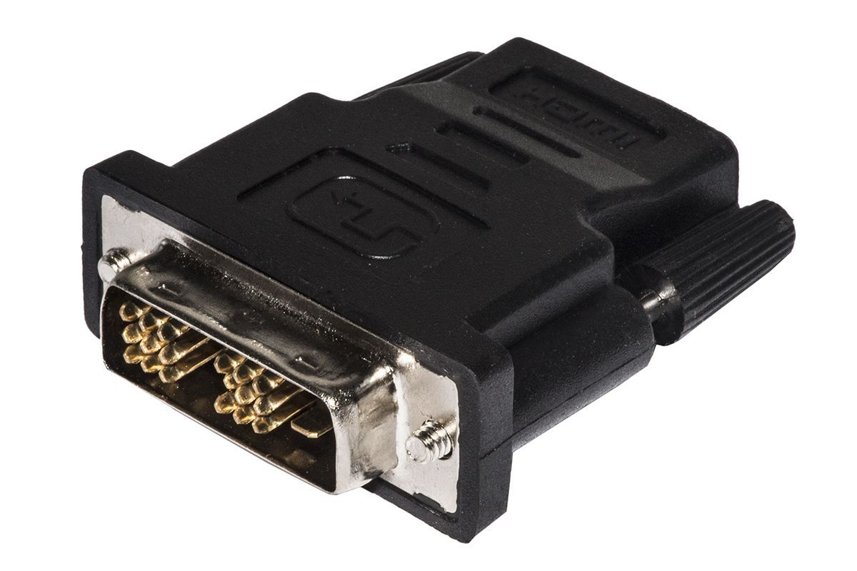 Link Accessori LKADAT28 adattatore per inversione del genere dei cavi DVI 18+1 Maschio HDMI "A" femmina Nero [LKADAT28]