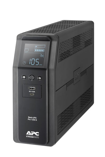APC BACK UPS PRO BR 1200VA gruppo di continuità (UPS) A linea interattiva 1,2 kVA 720 W 8 presa(e) AC [BR1200SI]