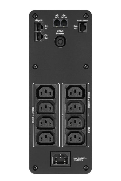 APC BACK UPS PRO BR 1200VA gruppo di continuità (UPS) A linea interattiva 1,2 kVA 720 W 8 presa(e) AC [BR1200SI]