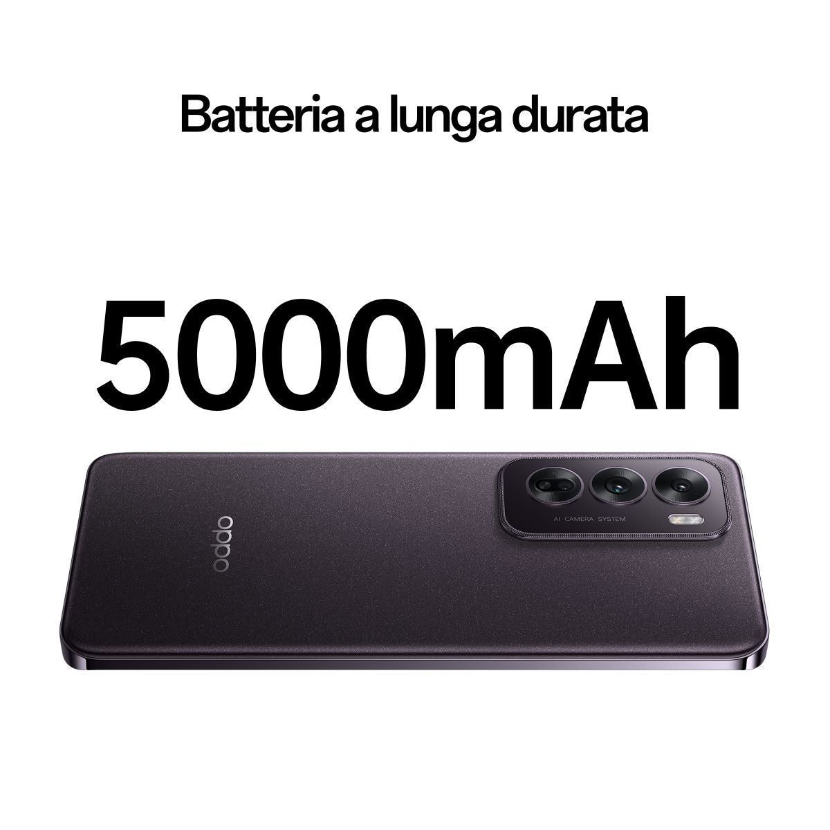 OPPO Reno12 5G AI Smartphone, Tripla fotocamera 50+8+2MP, Selfie 32MP, Display 6.7 120HZ AMOLED FHD+, 5000mAh, RAM 24 GB (12+12) + ROM 256GB, [Versione Italia], Black Brown [110010233902]