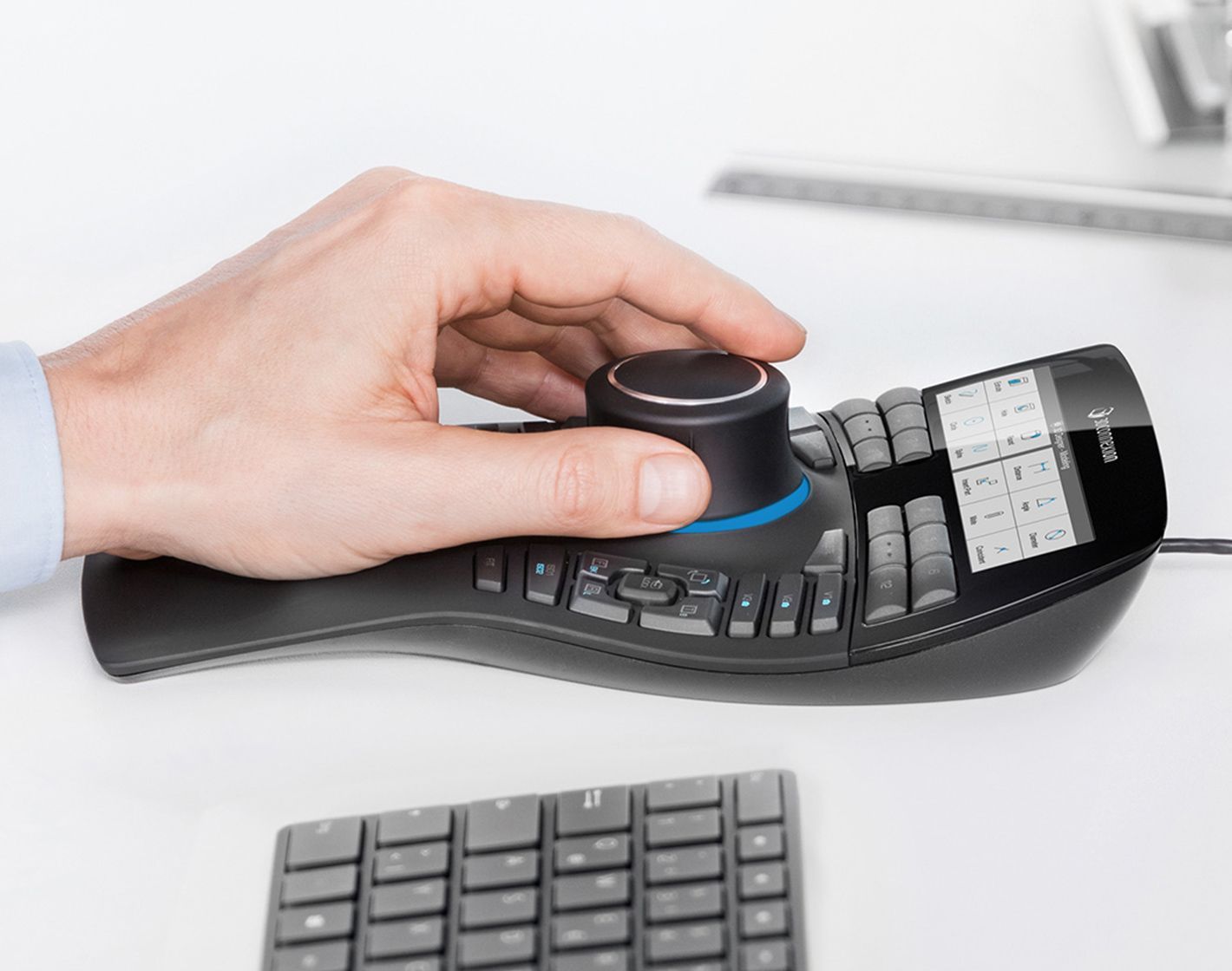 3Dconnexion SpaceMouse Enterprise Kit 2 mouse Ufficio Ambidestro RF Wireless + USB Type-A 6DoF [3DX-700135]