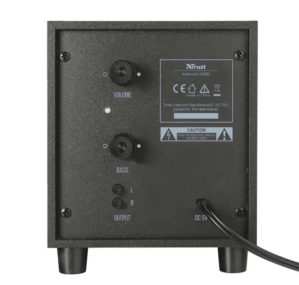Trust Avora 2.1 set di altoparlanti 9 W PC/PC portatile Nero 2.1 canali 2-vie [20442]