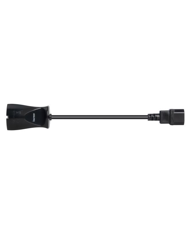 Vultech Cavo di Alimentazione IEC C14 Maschio - 10/16A Bipasso Schuko [MU-UPS02]