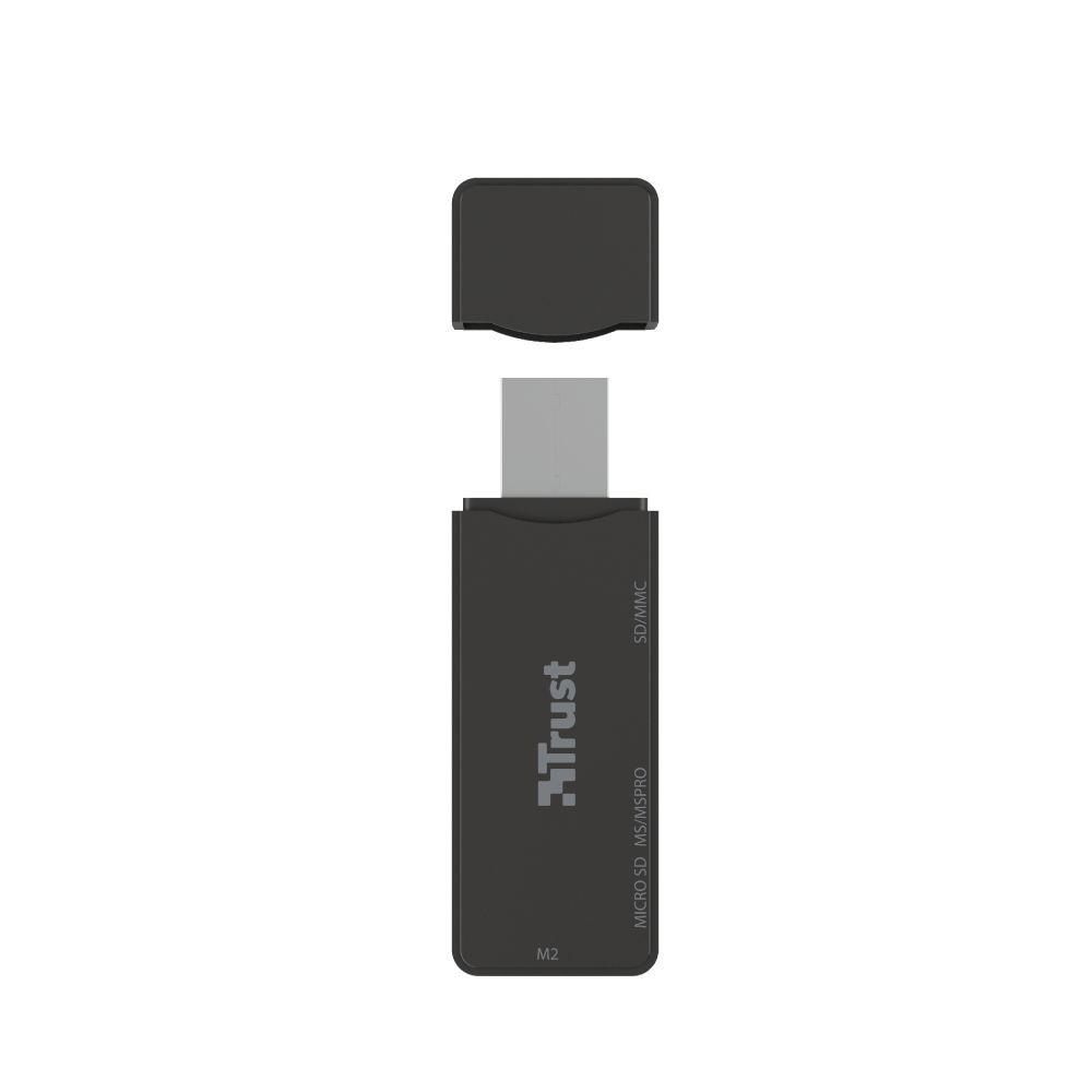 Trust NANGA lettore di schede USB 3.2 Gen 1 (3.1 Gen 1) Type-A Nero [21935]