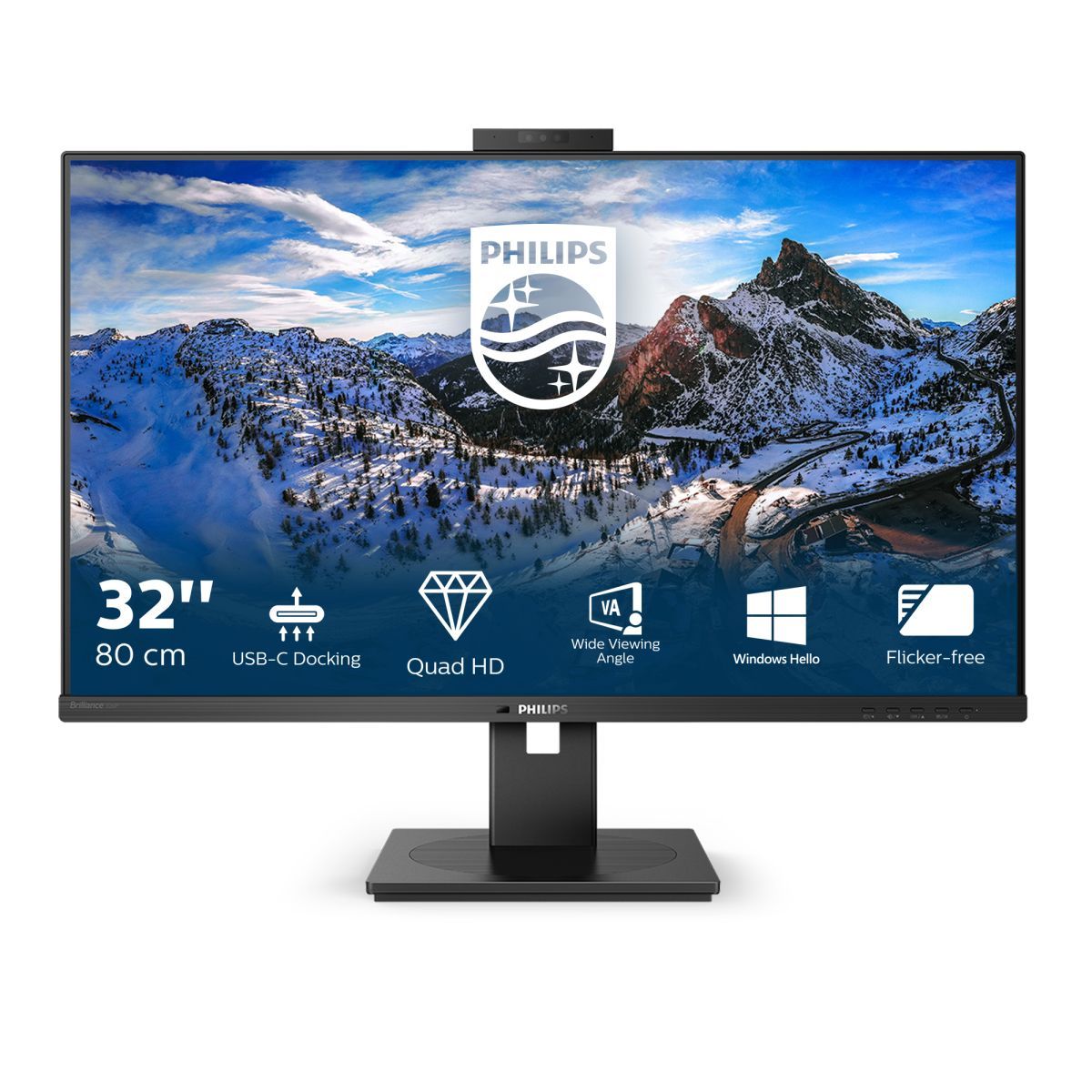 Philips P Line 326P1H/00 LED display 80 cm (31.5") 2560 x 1440 Pixel Quad HD Nero [326P1H/00]