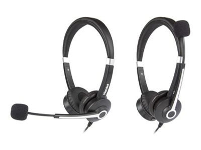 Hamlet HHEADM-UJS cuffia e auricolare Cablato A Padiglione Ufficio USB tipo A Nero [HHEADM-UJS]