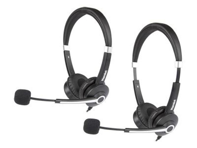 Hamlet HHEADM-UJS cuffia e auricolare Cablato A Padiglione Ufficio USB tipo A Nero [HHEADM-UJS]