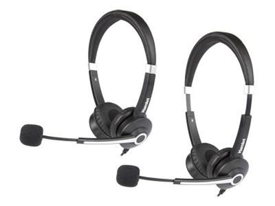 Hamlet HHEADM-UJS cuffia e auricolare Cablato A Padiglione Ufficio USB tipo A Nero [HHEADM-UJS]