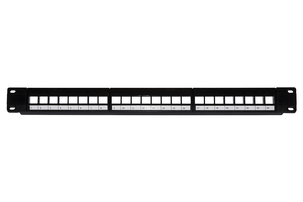 LINK Pannello Patch Vuoto Colore Nero 24 Porte [LKPV24]