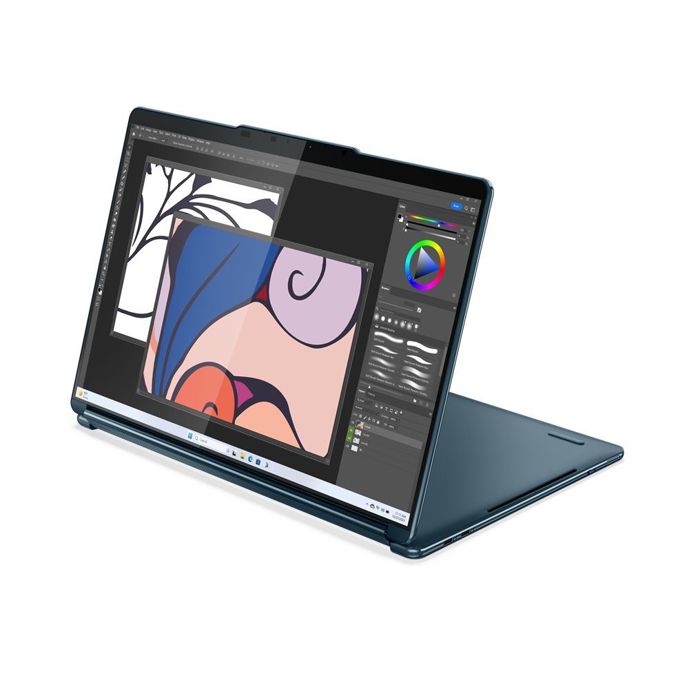 Lenovo Yoga Book 9 13IMU9 Intel Core Ultra 7 155U Ibrido (2 in 1) 33,8 cm (13.3") Touch screen 2.8K 32 GB LPDDR5x-SDRAM 1 TB SSD Wi-Fi 6E (802.11ax) Windows 11 Home Colore foglia di tè [83FF0022IX]