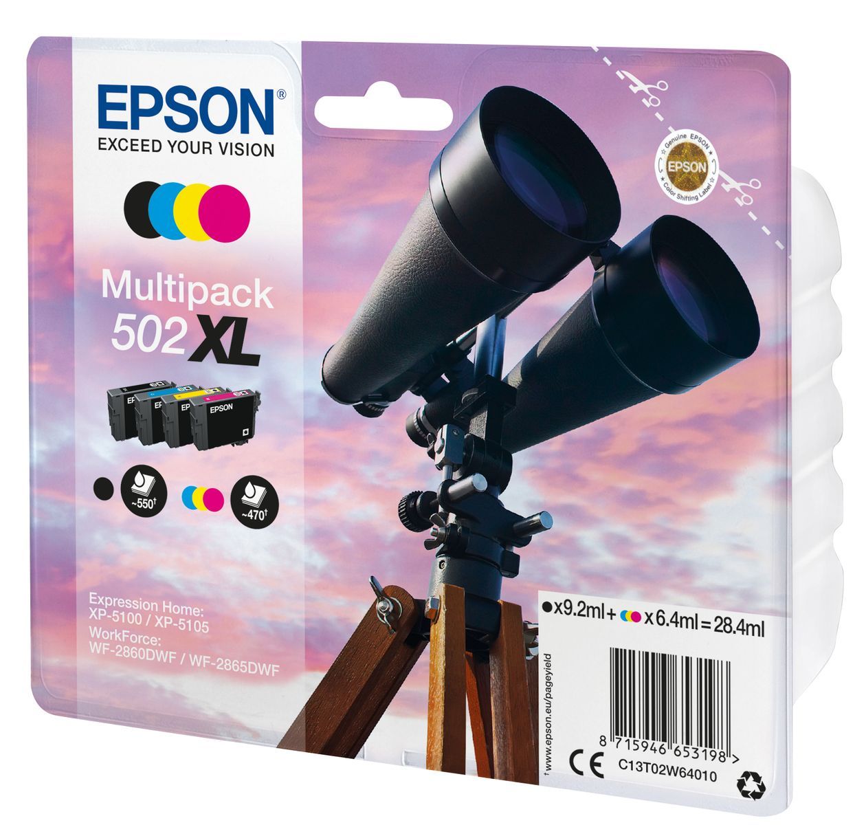 Epson Multipack 4-colours 502XL Ink [C13T02W64010]