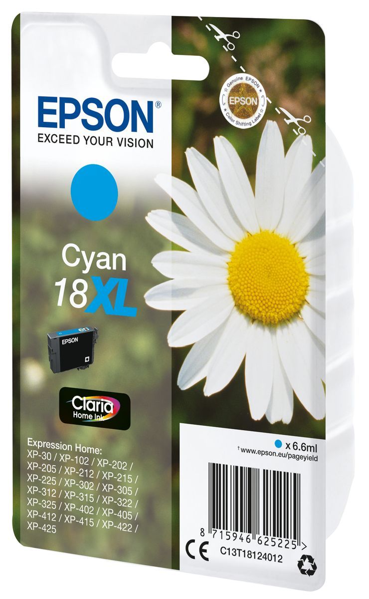 Epson Daisy Cartuccia Margherita Ciano Inchiostri Claria Home 18XL [C13T18124012]