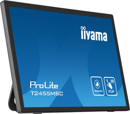 iiyama T2455MSC-B1 visualizzatore di messaggi Pannello piatto per segnaletica digitale 61 cm (24") LED 400 cd/m Full HD Nero Touch screen [T2455MSC-B1]