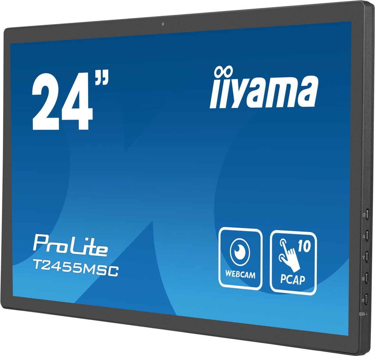 iiyama T2455MSC-B1 visualizzatore di messaggi Pannello piatto per segnaletica digitale 61 cm (24") LED 400 cd/m Full HD Nero Touch screen [T2455MSC-B1]