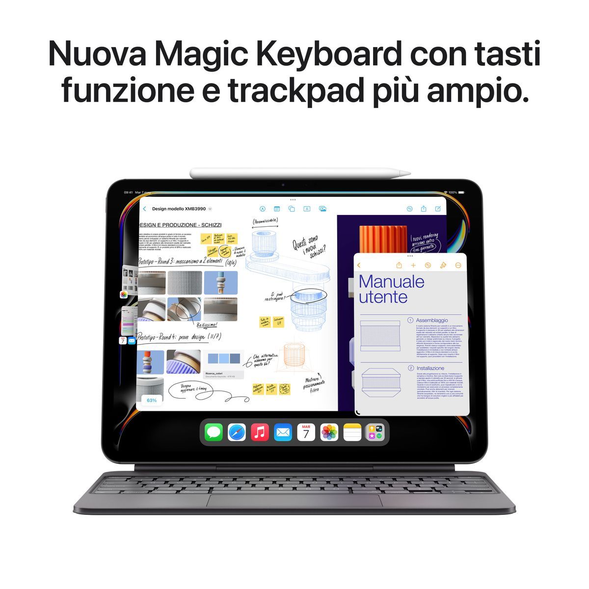 Apple iPad Pro 13'' Wi-Fi + Cellular 256GB Standard glass - Argento [MVXT3TY/A]
