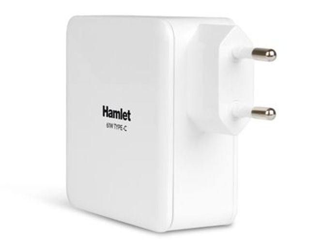 Hamlet 61W Type-C Charger alimentatore universale per notebook bianco [XPWNB65TC]