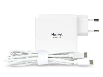 Hamlet 61W Type-C Charger alimentatore universale per notebook bianco [XPWNB65TC]