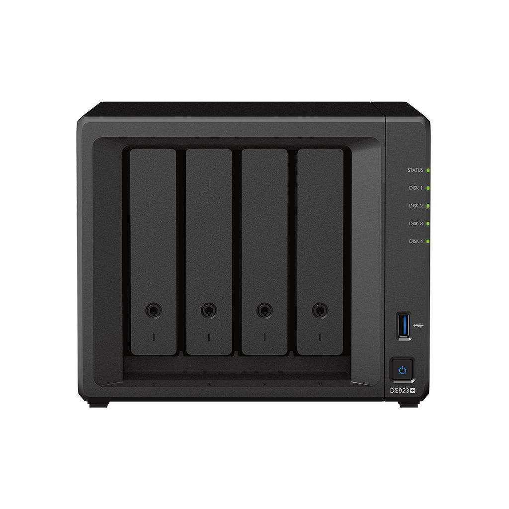 Synology DiskStation DS923+ server NAS e di archiviazione Tower AMD Ryzen R1600 4 GB DDR4L DiskStation Manager Nero [DS923+]