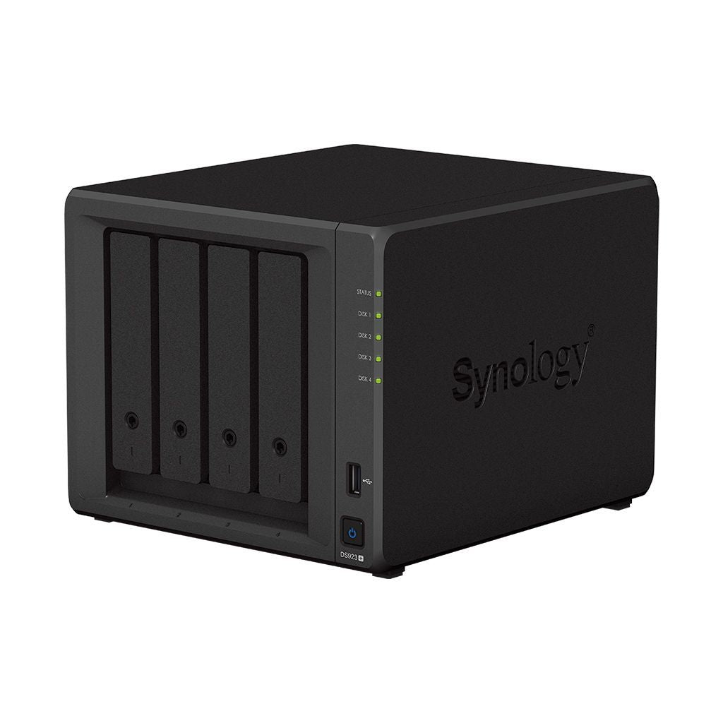 Synology DiskStation DS923+ server NAS e di archiviazione Tower AMD Ryzen R1600 4 GB DDR4L DiskStation Manager Nero [DS923+]
