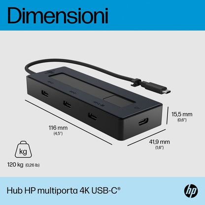 HP Hub multiporta 4K USB-C [6G843AA#ABB]