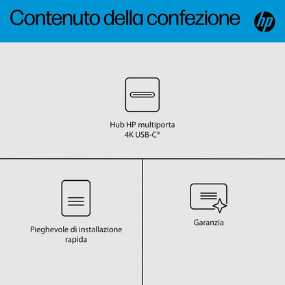 HP Hub multiporta 4K USB-C [6G843AA#ABB]