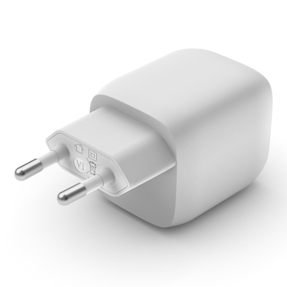 Belkin CARICABATTERIA DA PARETE DOPPIO GAN USB-C PPS 45W [WCH011VFWH]