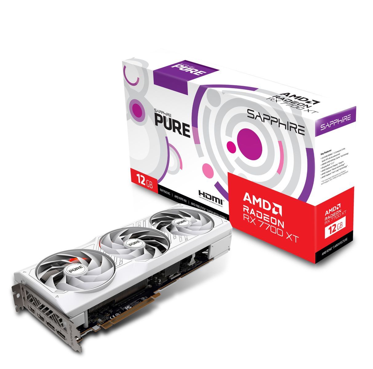 Sapphire PURE Radeon RX 7700 XT AMD 12 GB GDDR6 [11335-03-20G]