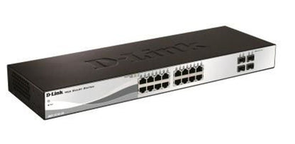 D-Link DGS-1210-20 switch di rete Gestito L2 Gigabit Ethernet (10/100/1000) 1U Nero [DGS-1210-20]