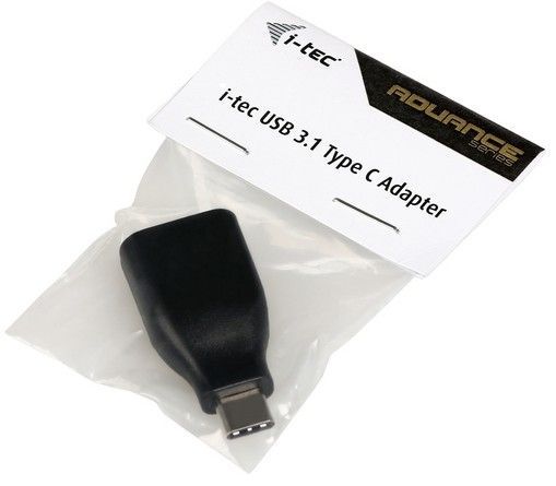 i-tec U31TYPEC adattatore per inversione del genere dei cavi USB 3.1 Type-C USB 3.0 Type-A Nero [U31TYPEC]