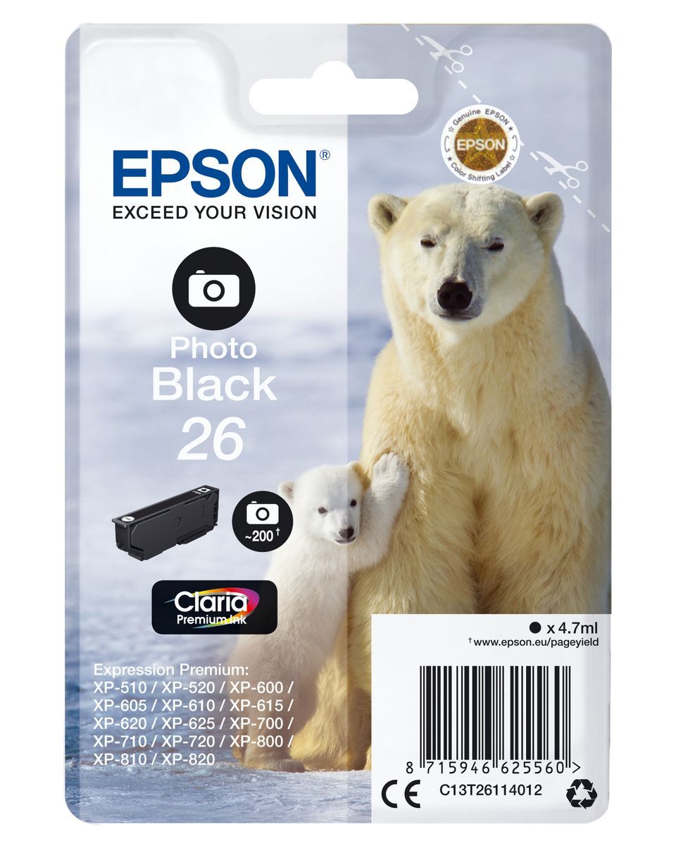 Epson Polar bear Cartuccia Nero foto [C13T26114012]