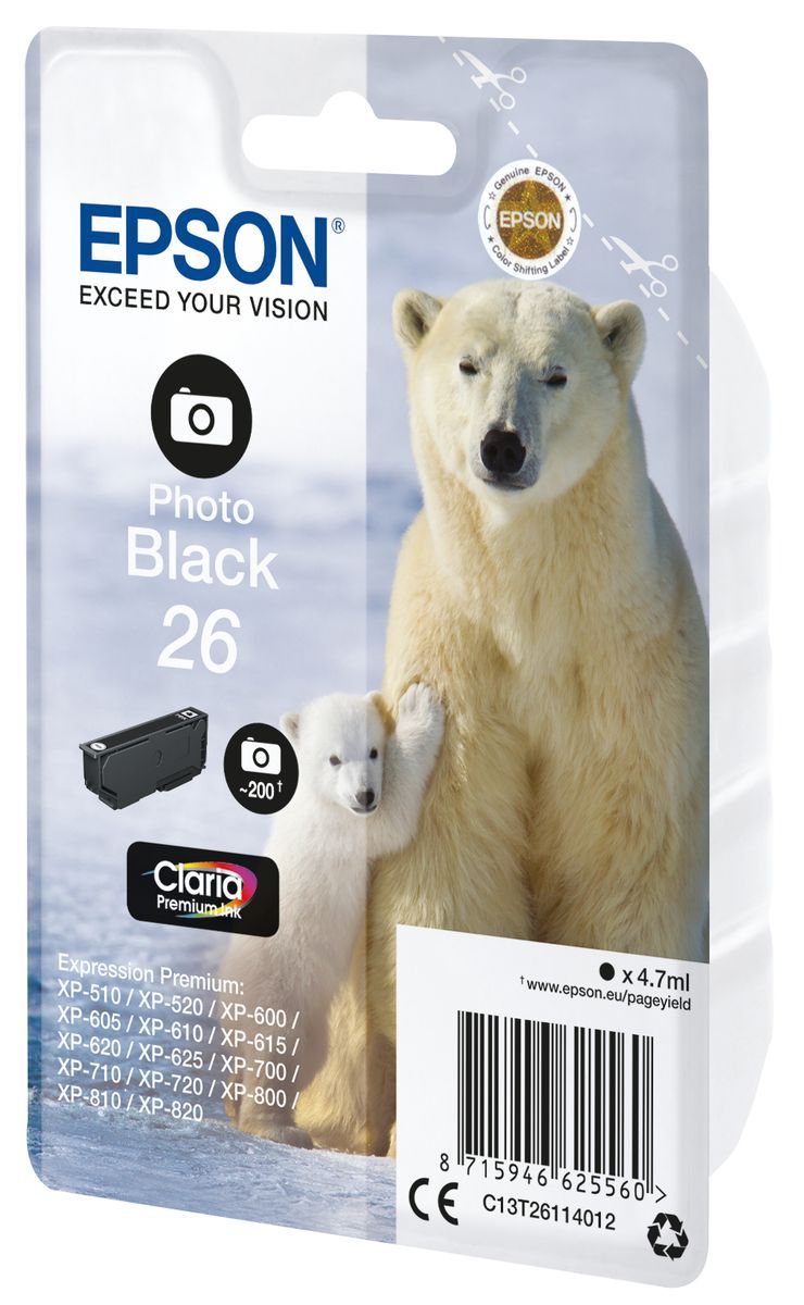 Epson Polar bear Cartuccia Nero foto [C13T26114012]